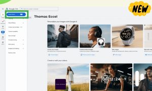 Imagen que muestra un panel de Google Ads, concretamente la nueva suite Asset Studio disponible en la opción "Herramientas"