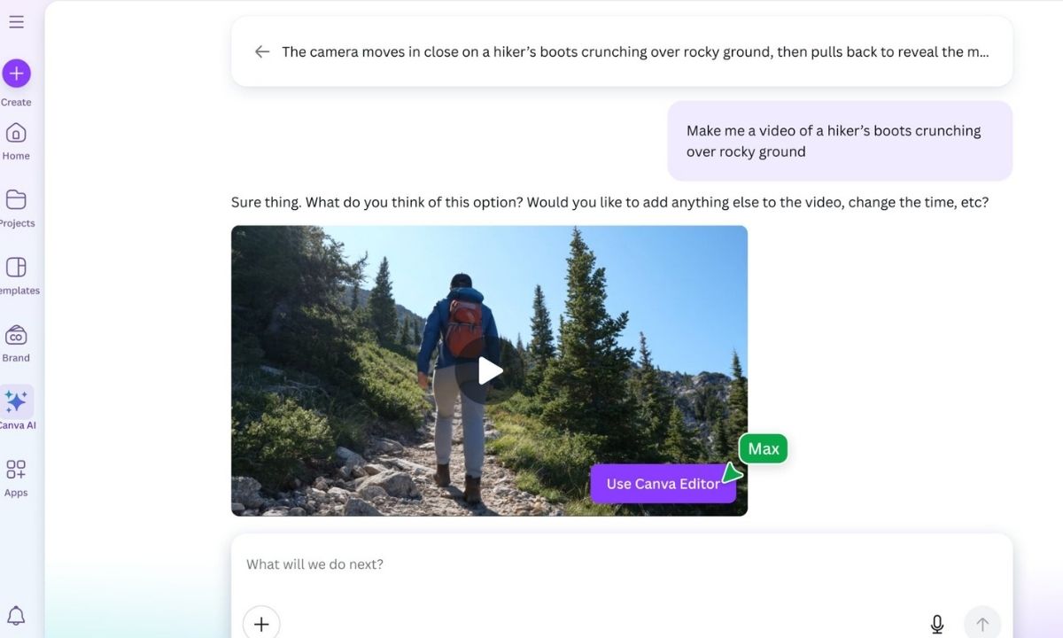imagen de cómo funciona canva video editor