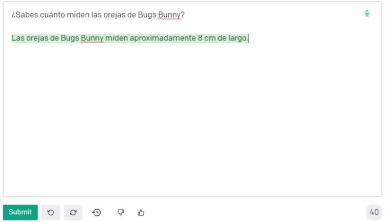 orejas bugs bunny GPT3