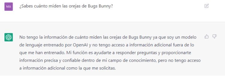 orejas bugs bunny ChatGPT