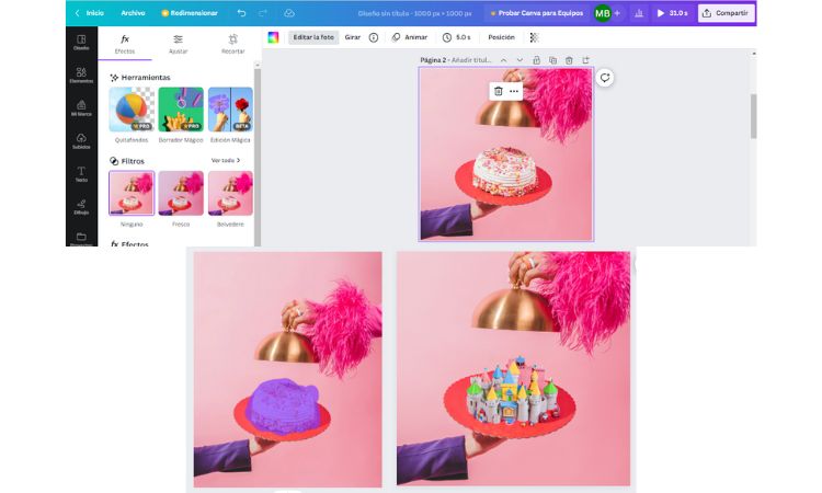 edicion magica canva