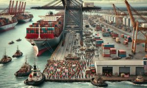 image created by GPT about docworkers strike in the US