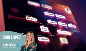 Imagen de un mapa global de soluciones de inteligencia artificial que puedes encontrar en el mundo en 2025.