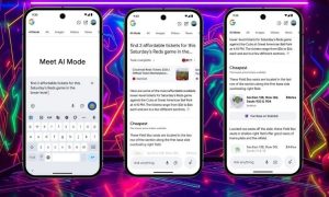 capturas de pantalla de cómo funciona el ai mode