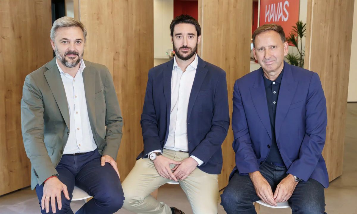 From left to right: Óscar Dorda, Business Managing Director, Havas Media Network Spain; Antonio Ramírez, CEO, Tidart; Jorge Irizar, Global COO and CEO, Havas Media Network Spain.