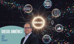 representación visual de la huella digital generativa de una marca