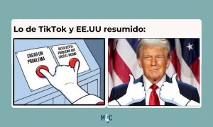 Meme sobre la situación de TikTok y Estados Unidos
