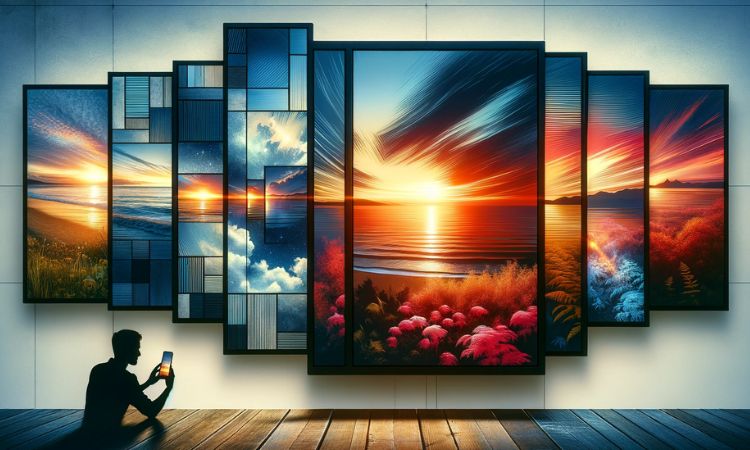 imagen que representa la diversidad de tamaños de imágenes de redes sociales