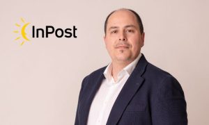 Fotografía de Marc Vicente, nuevo CEO de InPost en España y Portugal. En la esquina superior izquierda de la imagen aparece el logo de la compañía