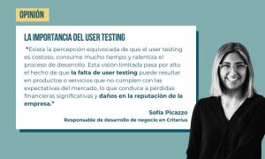 Sofía Picazzo, responsable de desarrollo de negocio en Criterius.