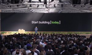 Sam Altman presentando el DevDay 2025