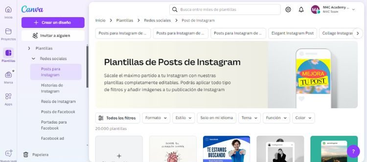 plantillas canva post instagram