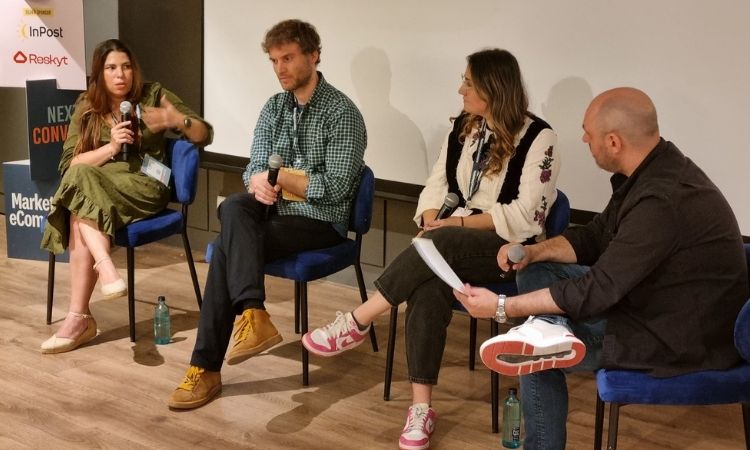 Rosemarie Bruhl (Viscata), Toni Sallent (Trilogi) y Ángela Juanes (Penguin Random House), moderada por Pedro Abad (Elev8)