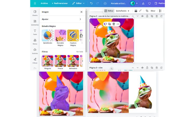 uso de la herramienta ia captura magica