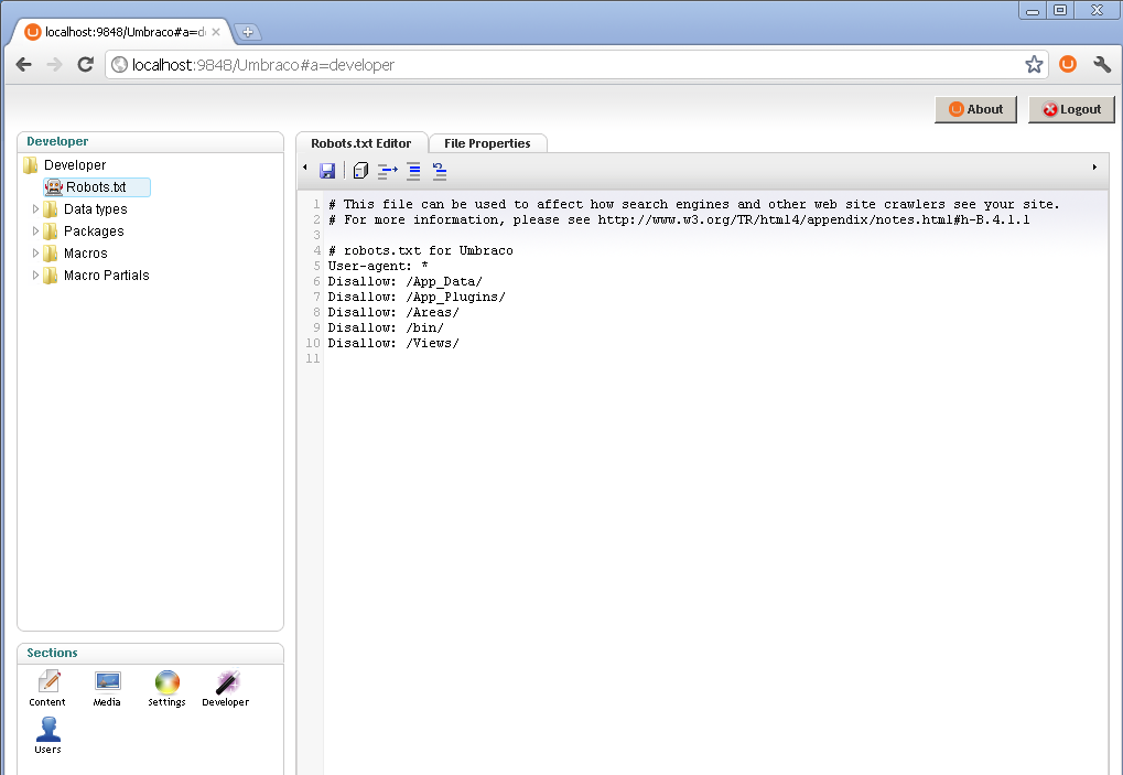 Sitemap del archivo Robots.txt en una página web.